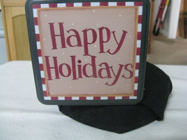 Happy Holidays Christmas Square Tin ~ **Gift Idea