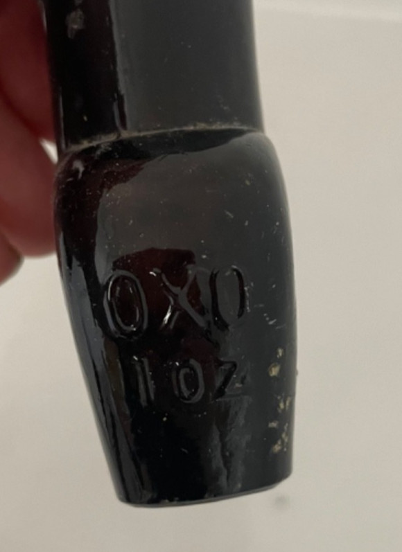 Small Collection x 4 Antique Bottles Oxo Various Sizes