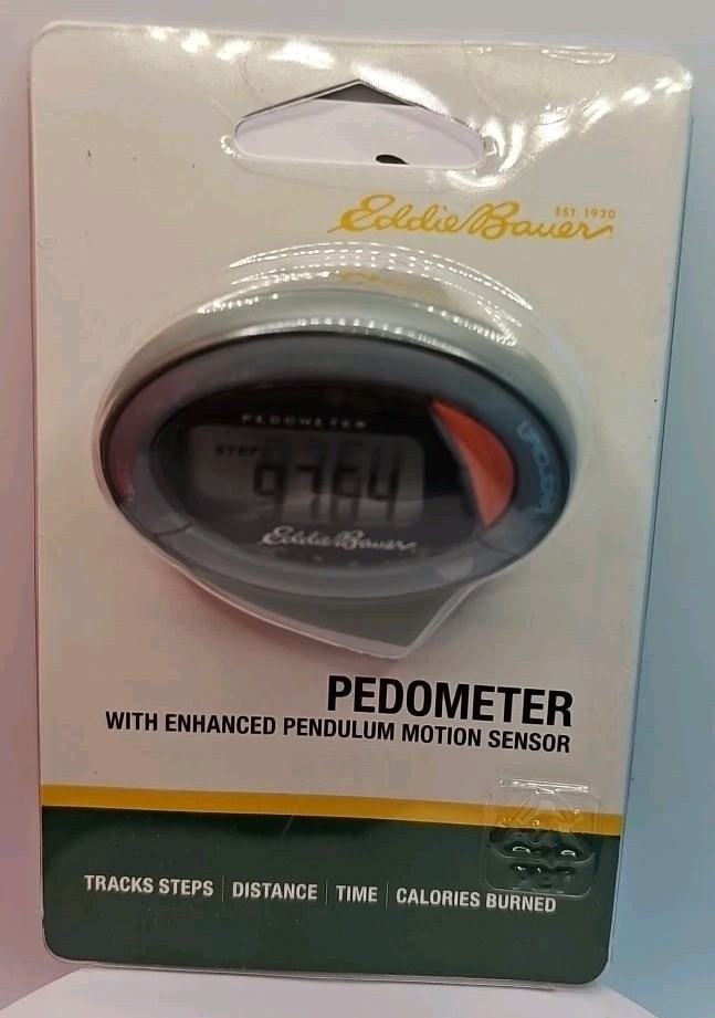 Eddie Bauer Pedometer Digital Step Counter With Enhanced Pendulum Motion Sensor