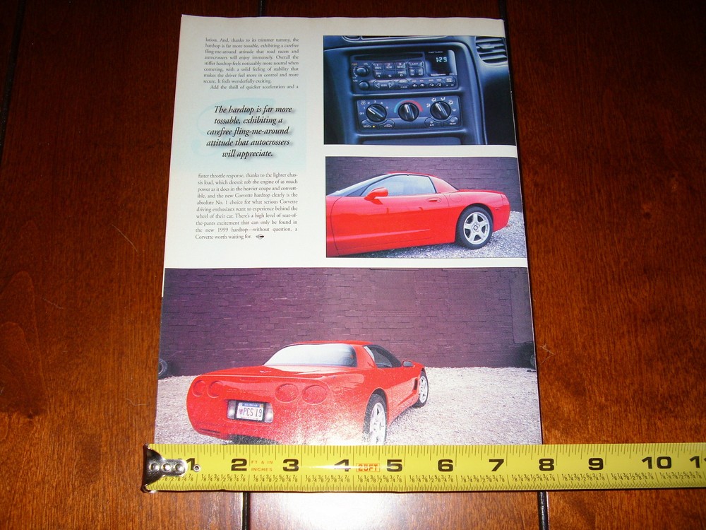 1999 CORVETTE HARDTOP - ORIGINAL ARTICLE