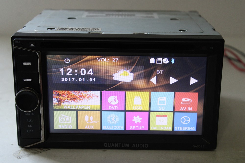 Quantum Audio QA50BT 6.2" Radio Touchscreen DVD USB SD Aux Bluetooth Player