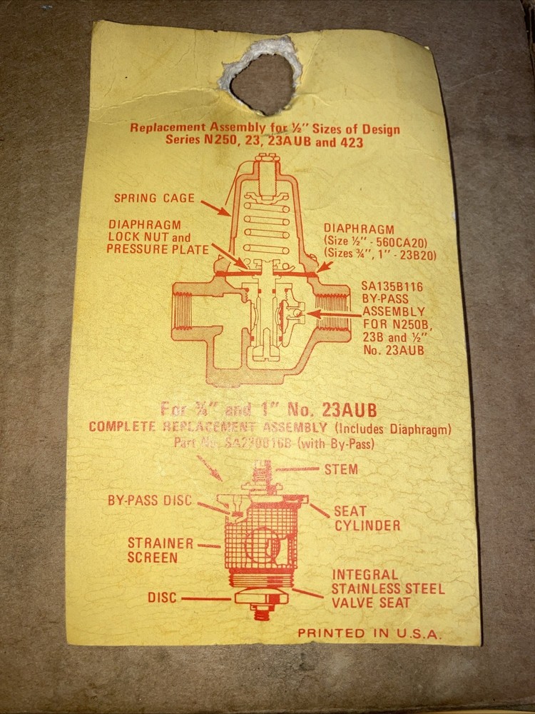 Watts N250B Water Reducing Valve 3/4”