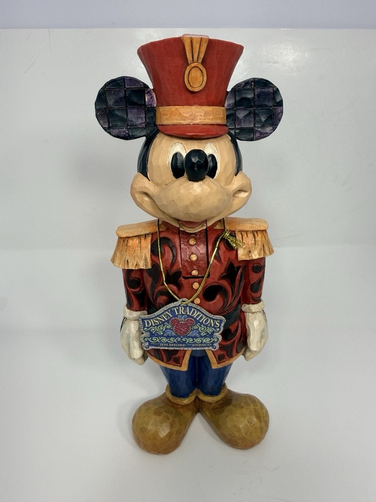Jim Shore Disney Traditions Mickey Mouse Salutations Nutcracker Figurine READ