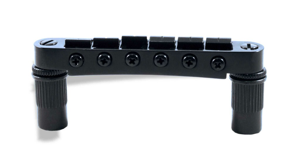 Bridge Post Style 6 String Black 52mm x 14.5mm 080632BK