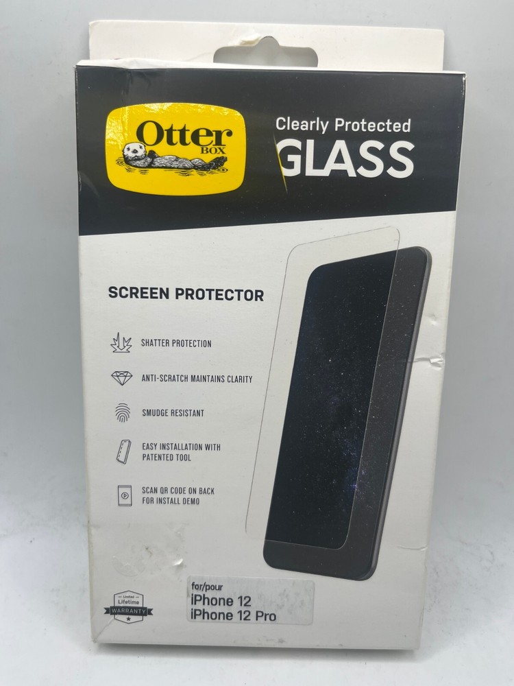 OtterBox Clearly Protected Glass Screen Protector for iPhone 12 & IPhone 12 Pro