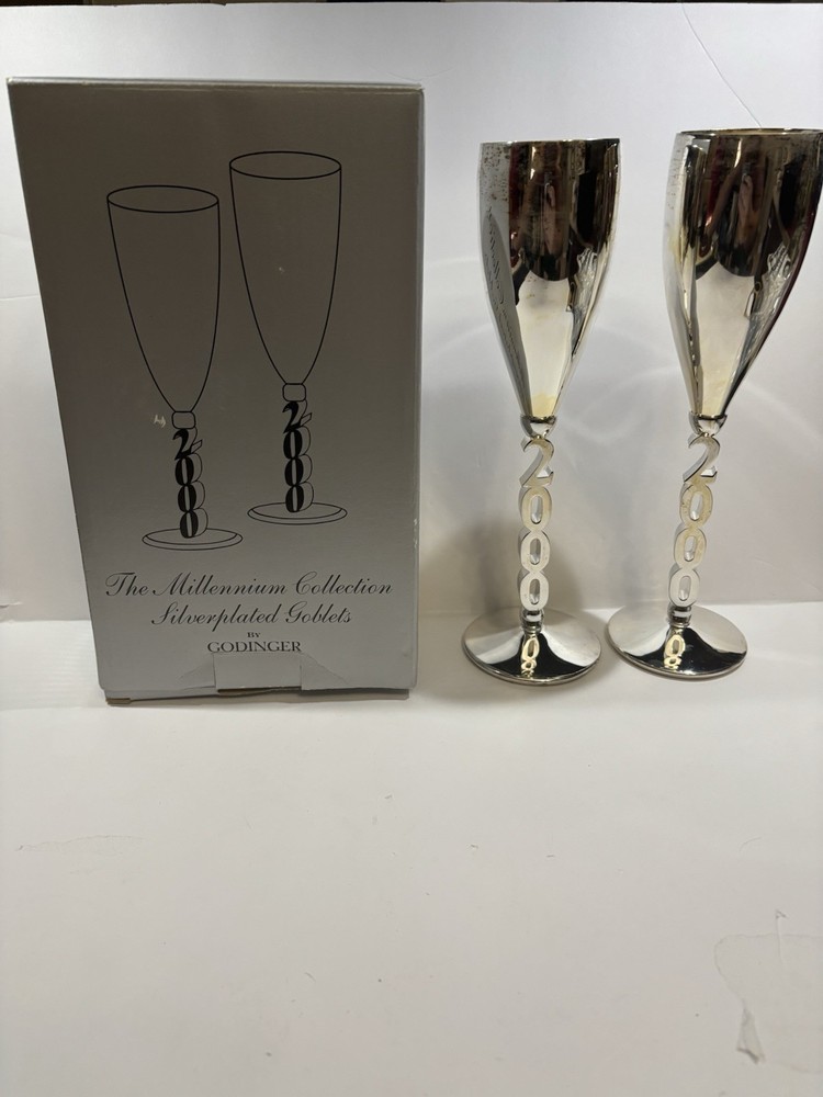 Silver Played Year 2000 Goblets