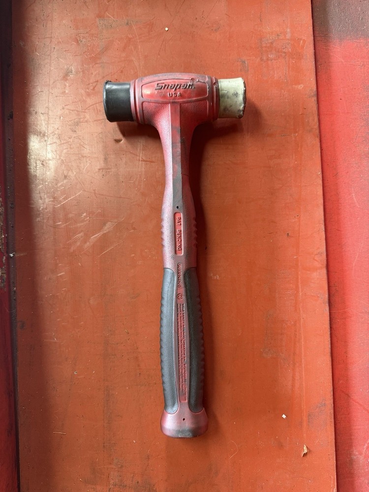 Snap-on HBPT24 Soft Face Hammer 24oz Red Black Plastic Rubber Handle