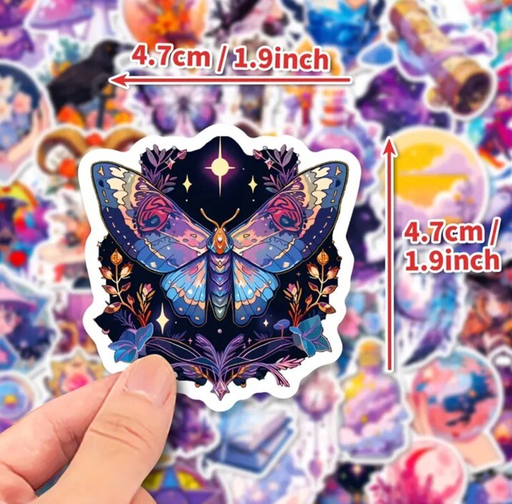 10pcs Magical Element Stickers- Scrapbook, Journal *Random Assortment