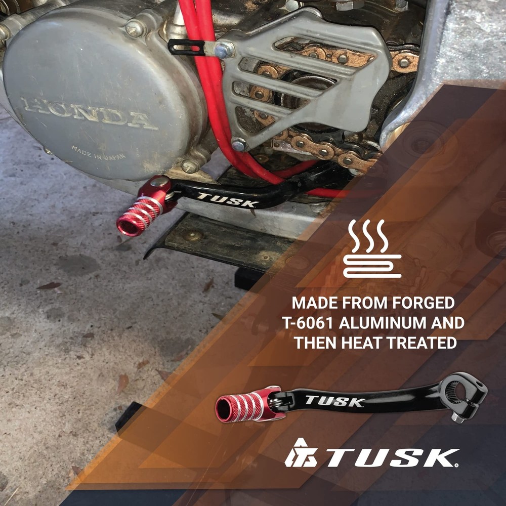 Folding Shift Lever Black/Red Tip