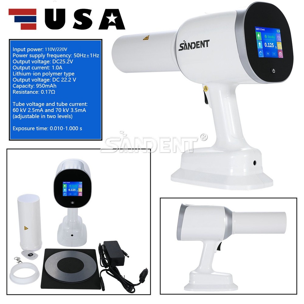 Dental Scatter Shield Protective Ring + Portable Handheld X-ray Machine Kit