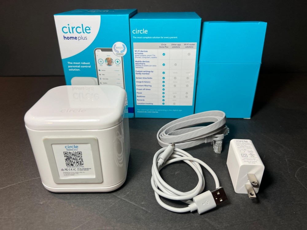 Circle CIR2001 Wireless Parental Controls Device White COMPLETE TESTED