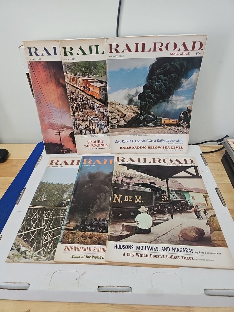 Railroad Magazines 1966 Incomplete 6 Issues Only.