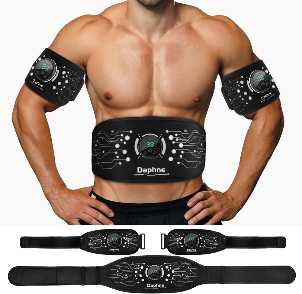 Adjustable EMS Abdominal Toning Belt for Men & Women - Quick Workout Solution