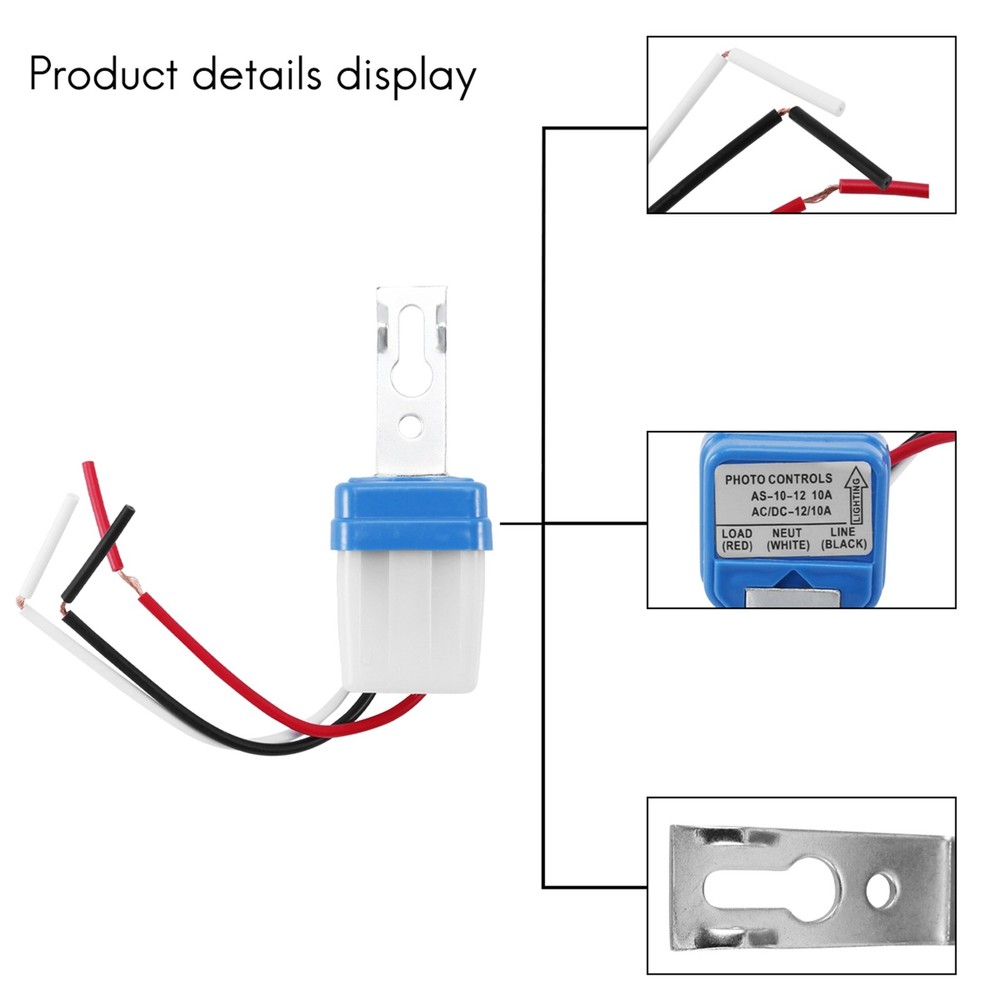 Sensor Switch AC DC 12V Street Light Automatic Control Light Day Un5573