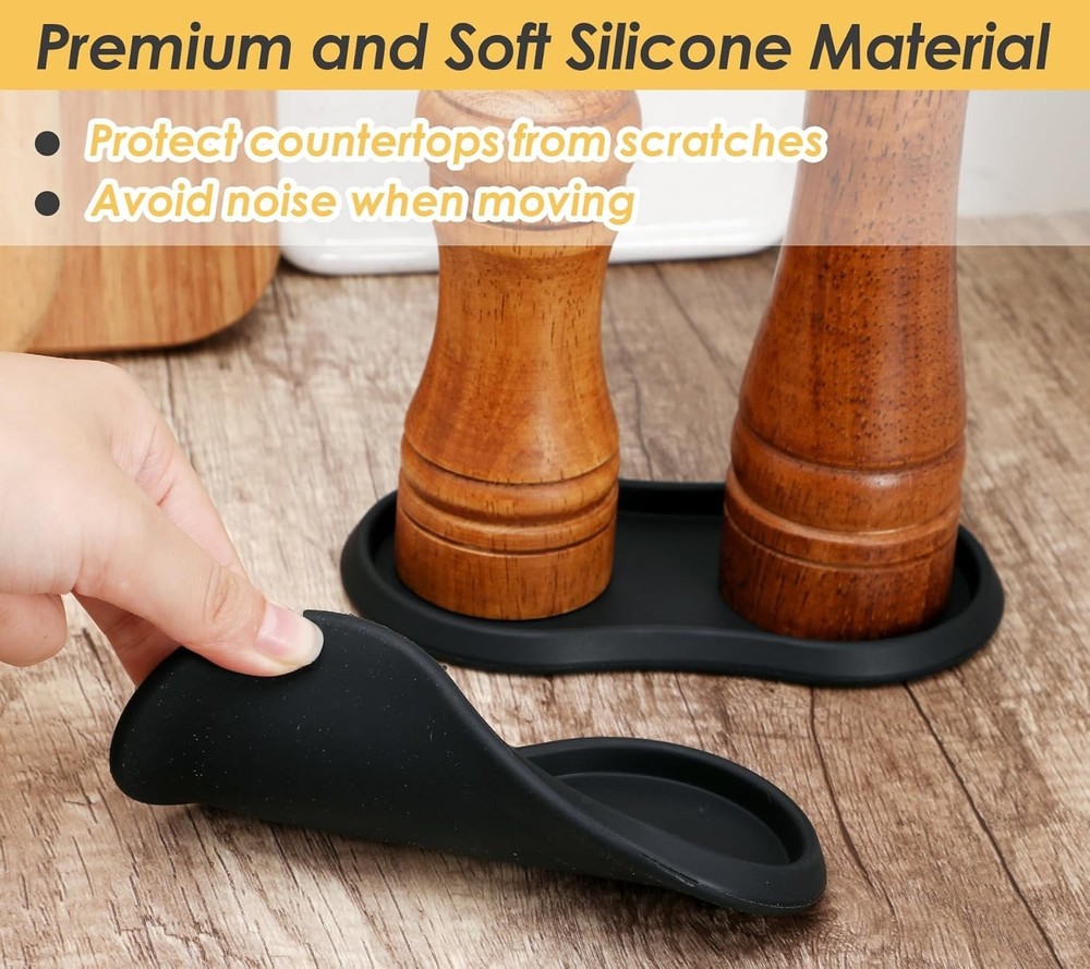 Multi-Purpose Silicone Serving Tray Set of 2 for Kitchen & Dining Elegance