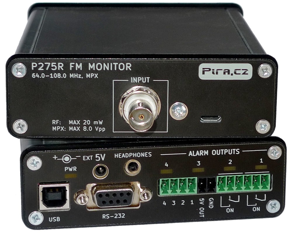 PIRA P275R FM Broadcast Monitor Modulation Meter RDS Decoder