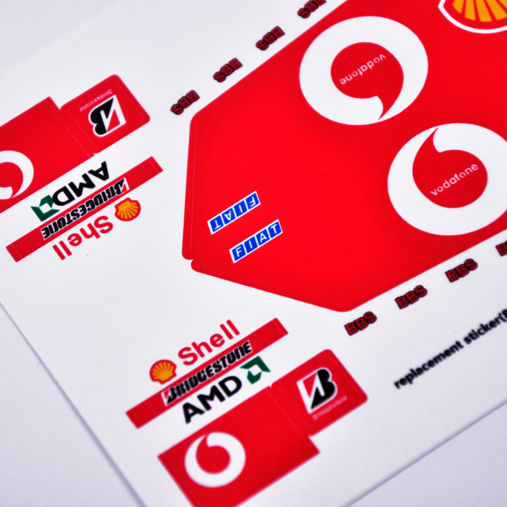 Replacement sticker for set 8386 Precut sticker