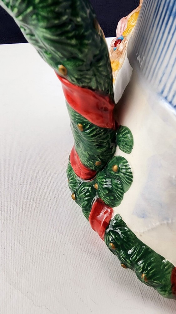 FITZ & FLOYD - The Night Before Christmas- 1.5 Quart Pitcher -Dash Away - 1993