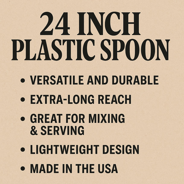 LD Carlson 24in Inch Plastic Spoon