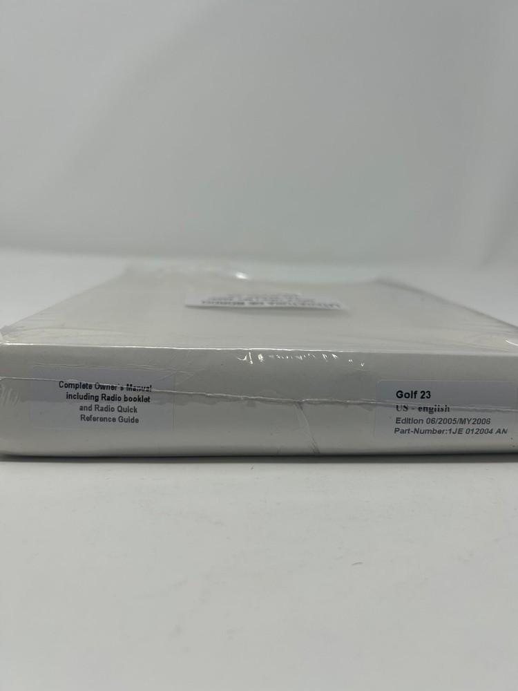 2006 Volkswagen Golf Owner's Manual Set