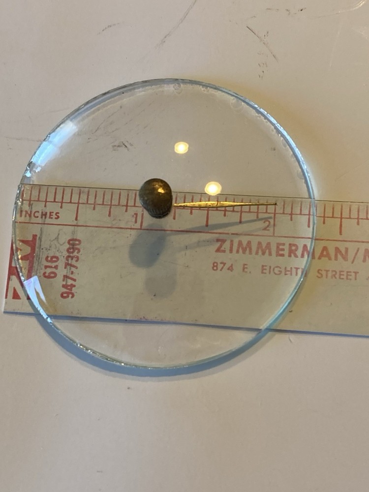 REPLACEMENT AIRGUIDE 2 5/16" CONVEX BAROMETER Replacement Glass & Needle
