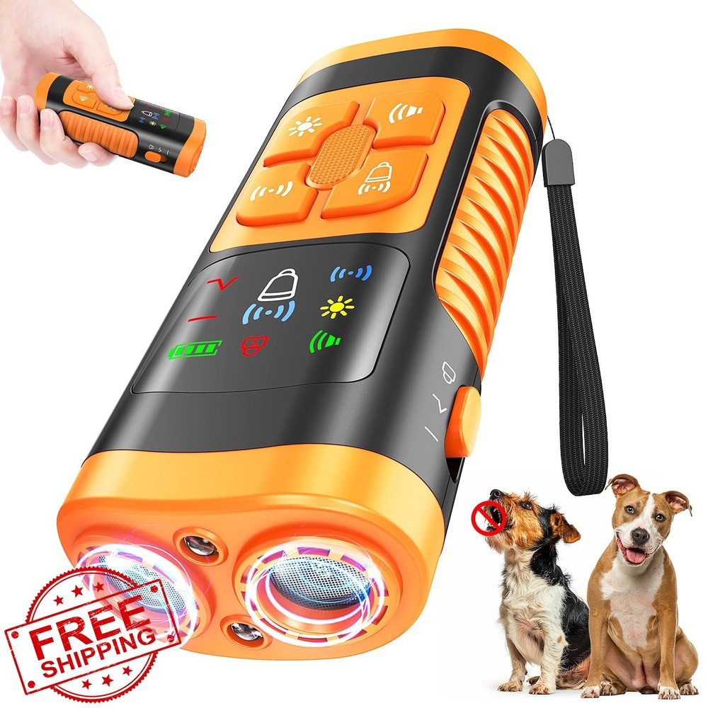 Ultrasonic Dog Bark Control Device, Gentle Trainer, LCD