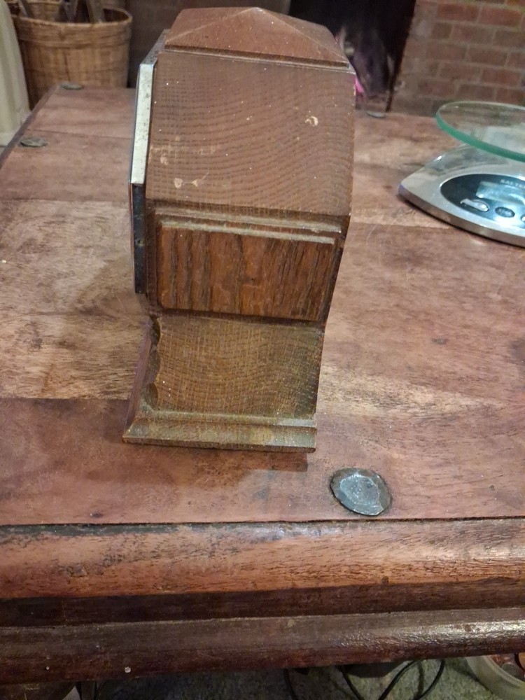Stunning Vintage Art Deco Wind Up Mantle Clock, Working