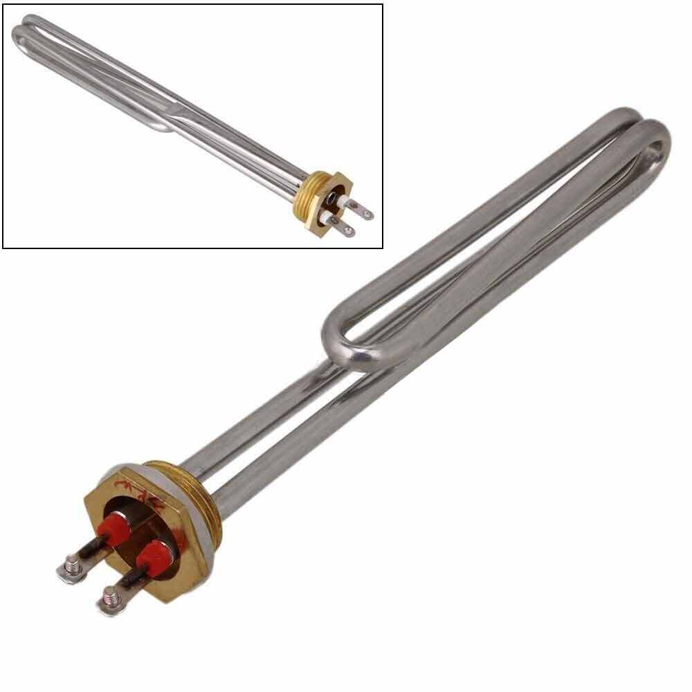 3000W AC 220V Stainless Steel Heating Element Electrical Water Heater Tube 1"BSP