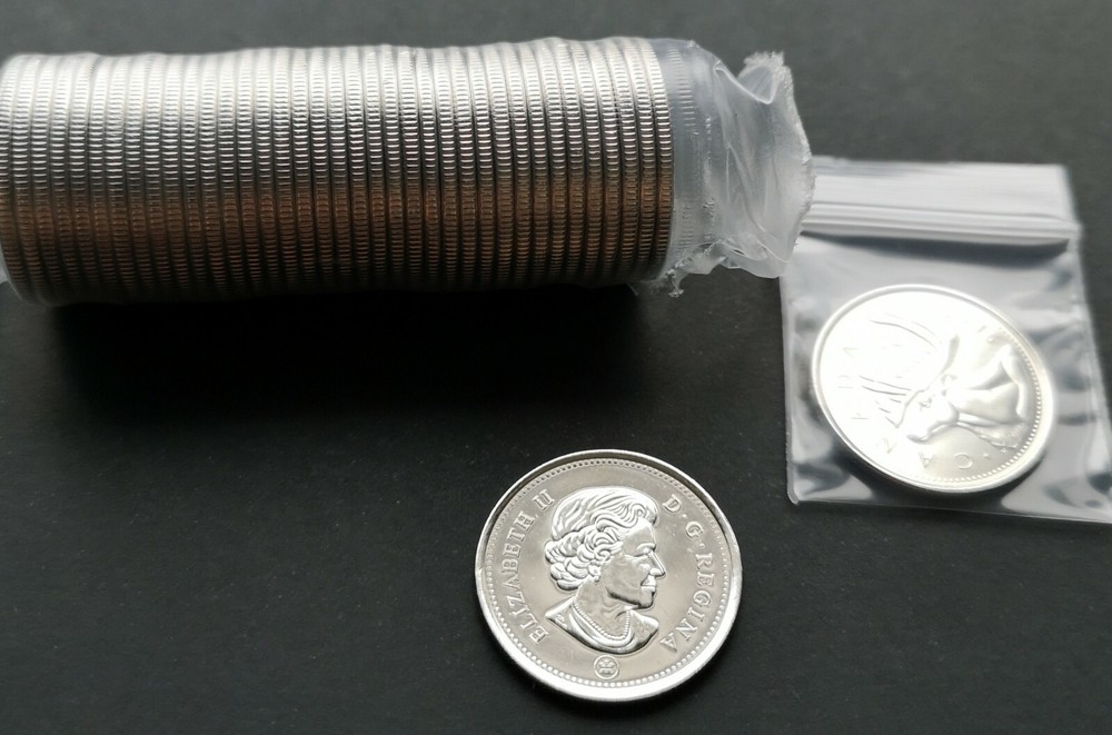 *** CANADA 25 CENTS 2016 *** FROM MINT ROLL ***