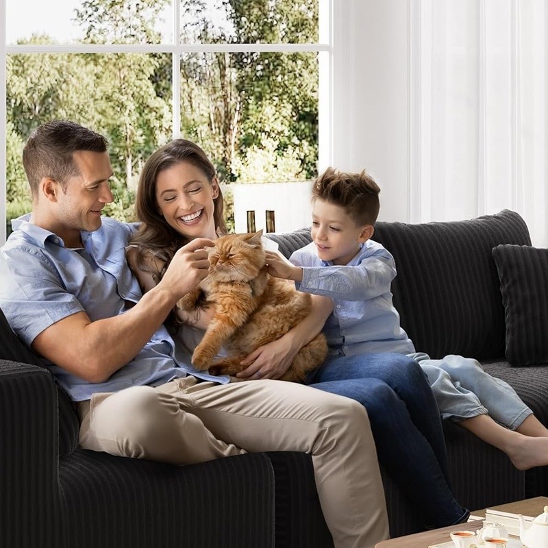 Modular Sectional Sofa Zero Assembly Lightweight Plush Smart Coil Support New