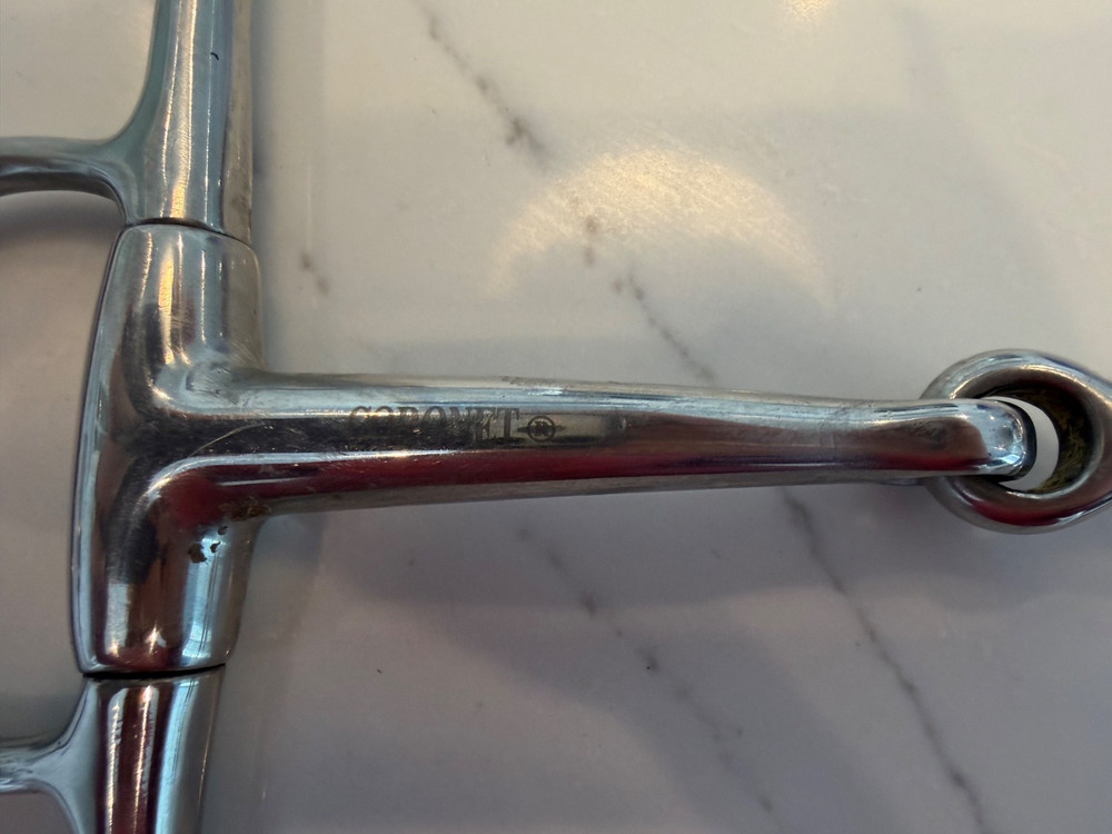 Coronet Eggbutt Full Cheek Bit 5 1/4"