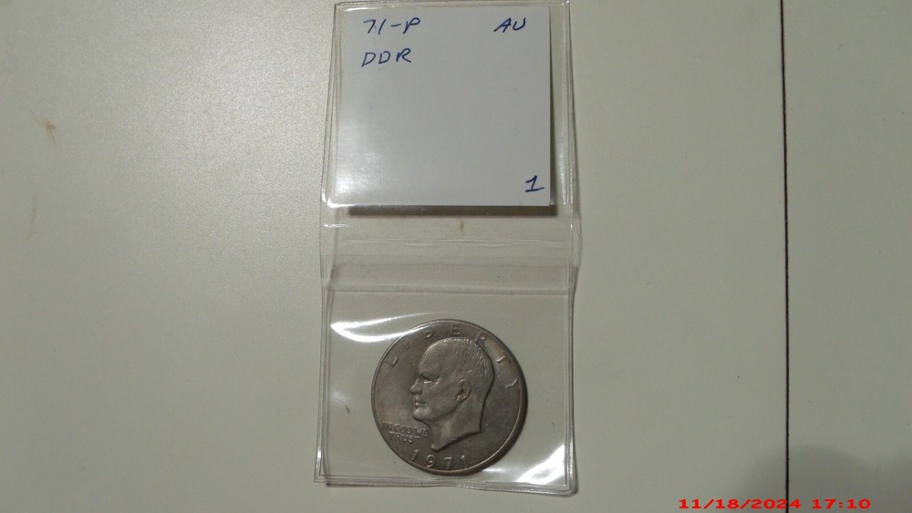 1971 Eisenhower dollar Doubled die reverse