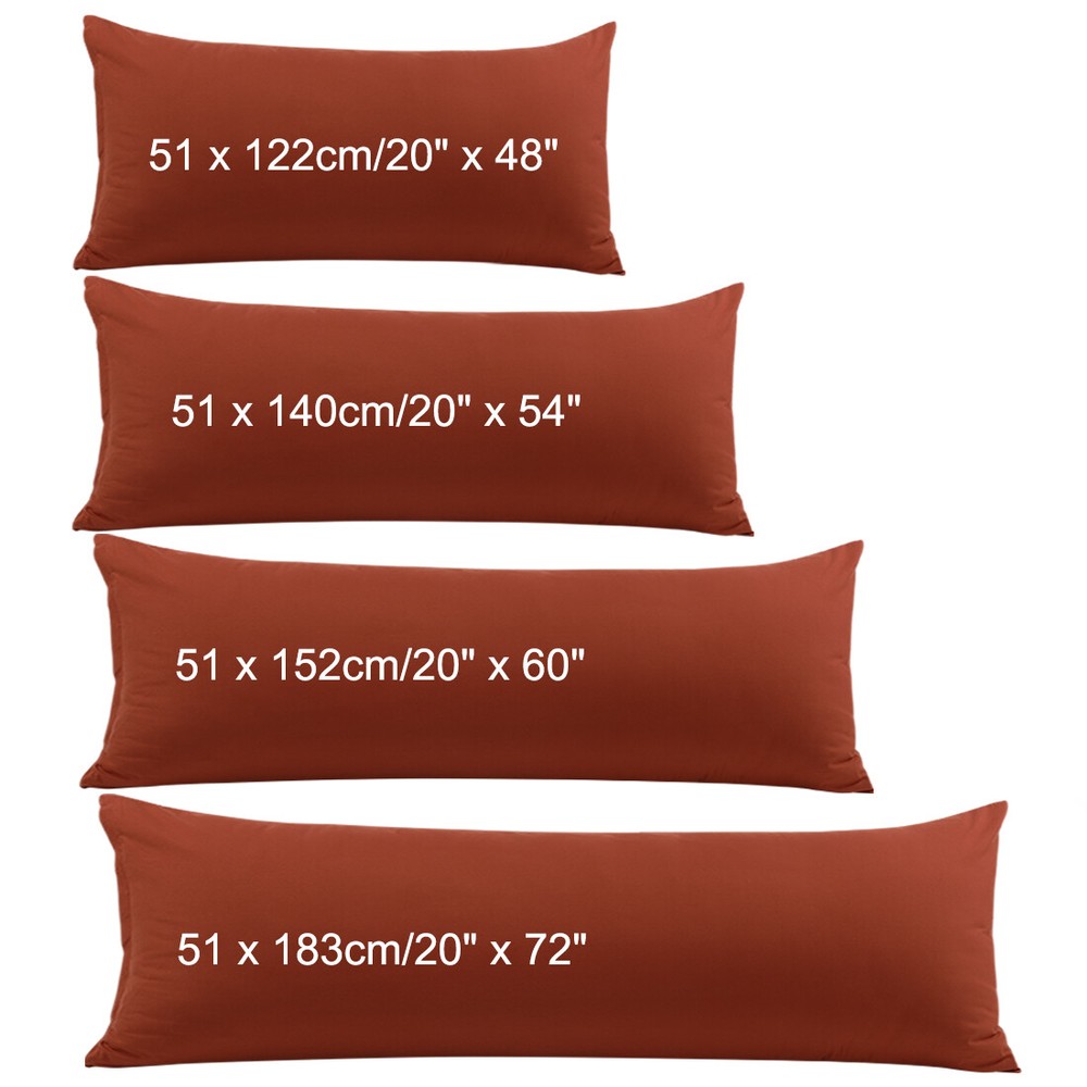 PiccoCasa Body Pillowcase with Zipper Closure Soft Microfiber Cover