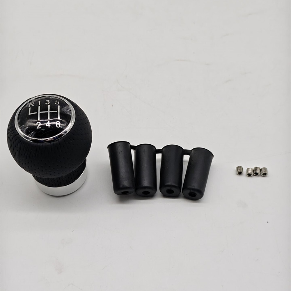 6 Speed Gear Shift Knob Manual Car Gear Stick Shift Headle Protector PU Leather