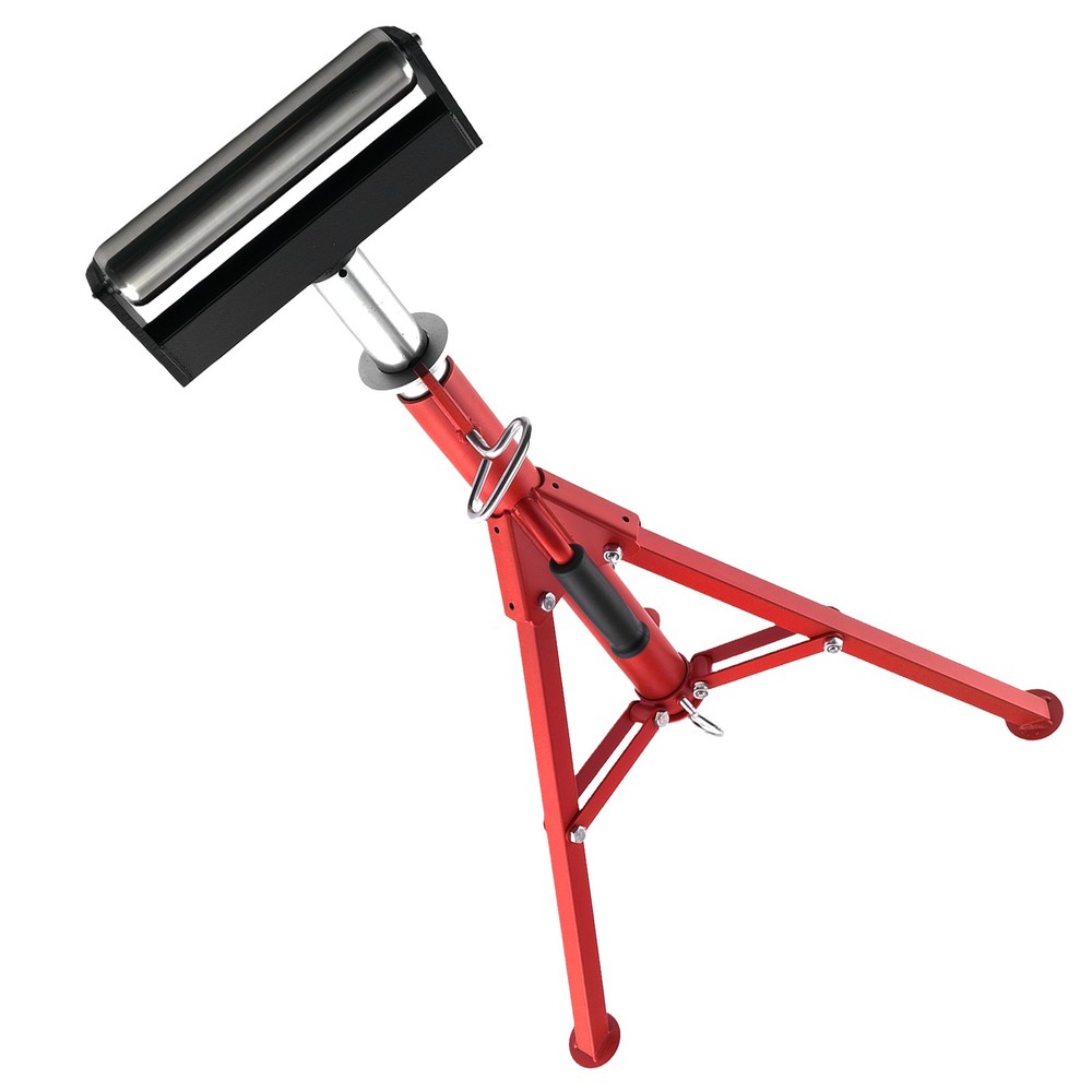 Adjustable Height Roller Jack Stand 2500lbs 27.6-52in Triangular Base Steel