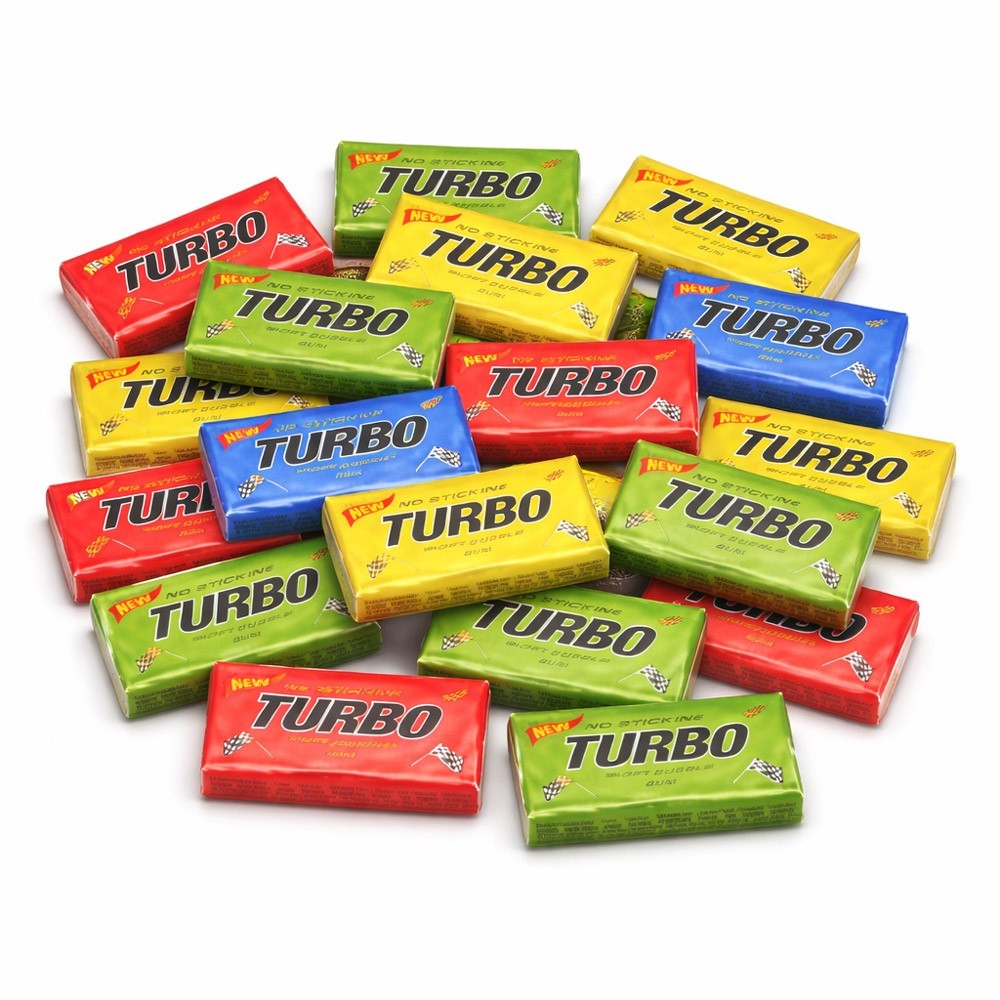 Original Turbo Chewing Gum – Nostalgic Taste – 20pcs / Жвачка Турбо оригинальная