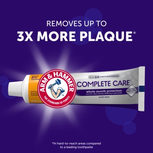 Arm & Hammer Complete Care Fluoride Anticavity Toothpaste Fresh Mint 6 Oz Each