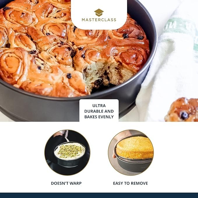 MasterClass Tall Non-stick Cake Maker / Baking Pan with Removable Base