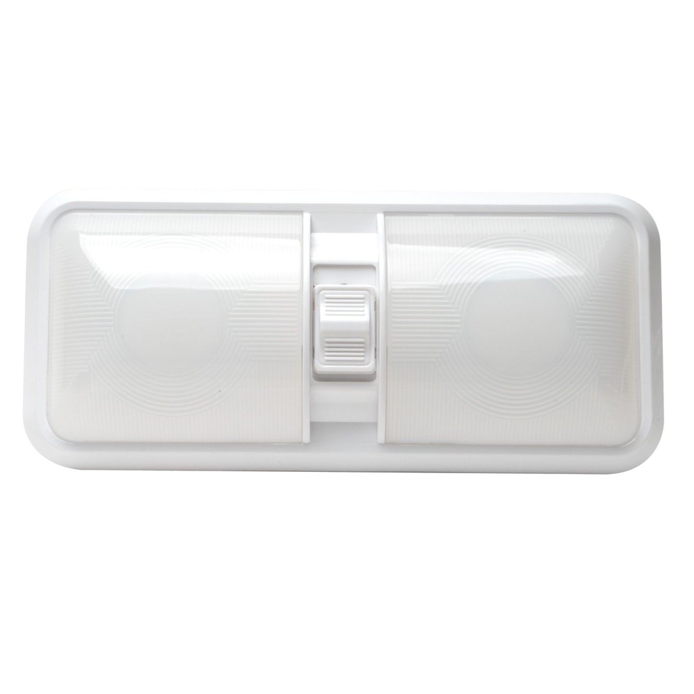 1pcs 12V RV Interior Lights RV LED Ceiling Double Dome Light with ON Off Switch