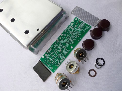 DIY Overdrive Effects Pedal Project Box Case With PCB/Pots/Wire Kits Silver