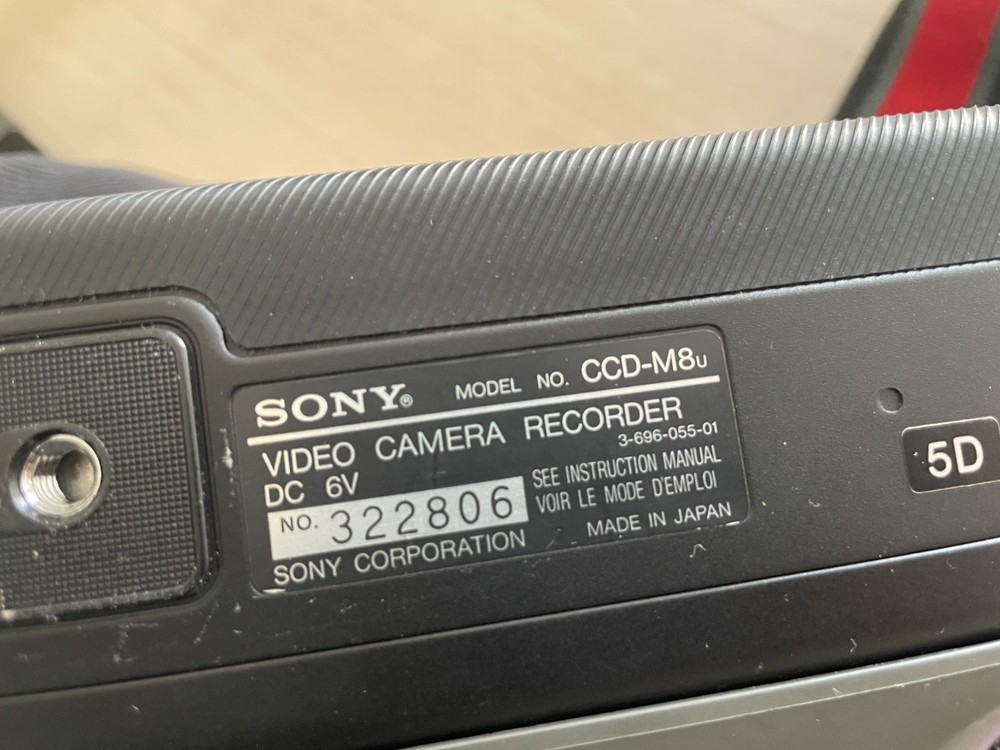 SONY EV-C8U 8mm Video Transfer Edit Dubbing Bundle w Case Camera, Tested Works