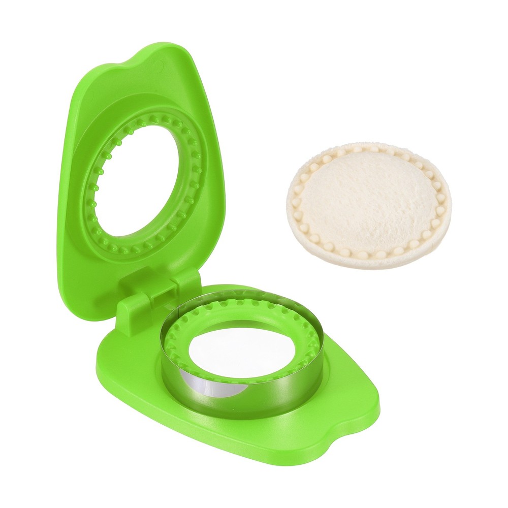 Crustless Sandwich Cutter, Round Apple(Green)