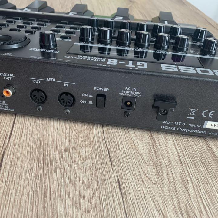 BOSS GT-8 Guitar Effects Processor with adapter from JAPAN