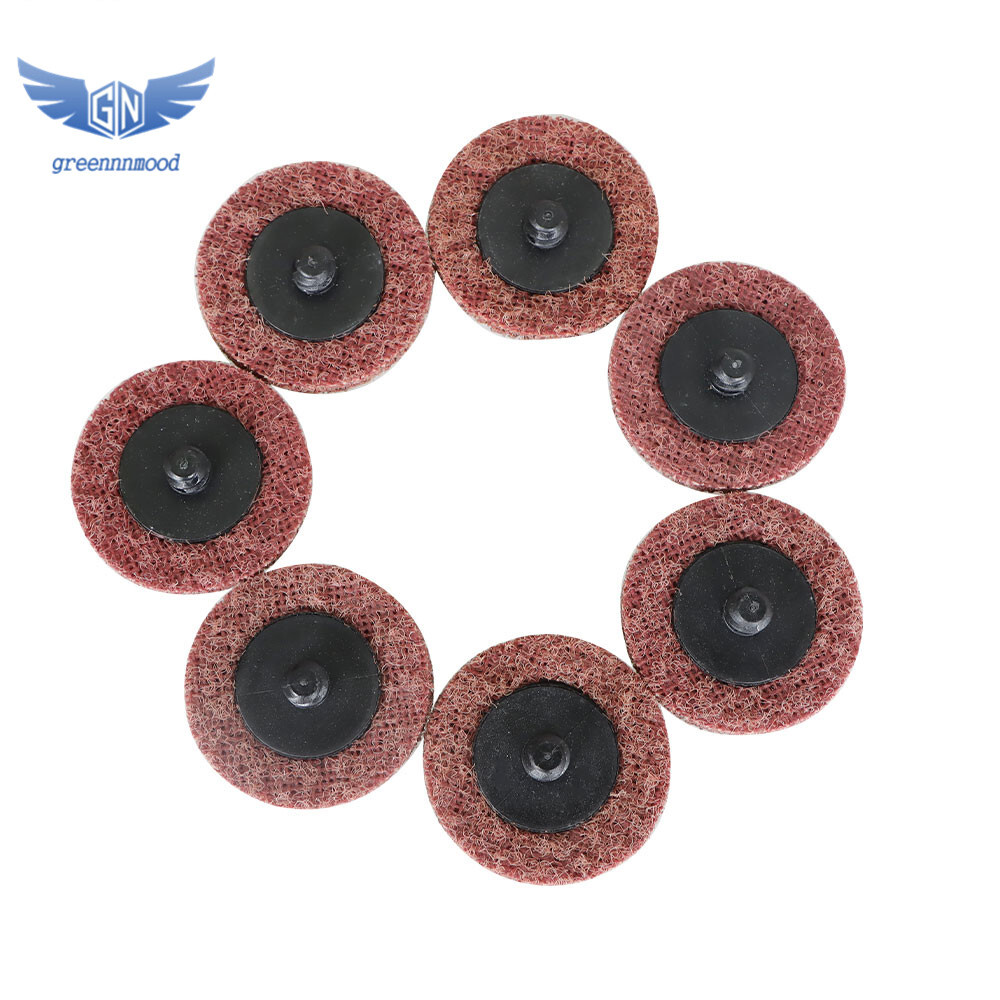 50× 2" Medium Surface Conditioning Discs Roll Lock Die Grinder Sanding Pads New