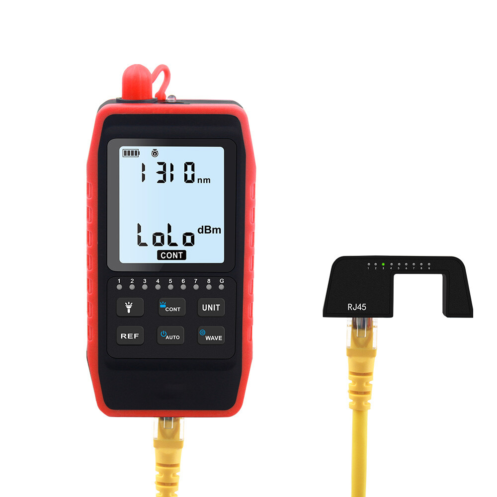 VXSCAN NF-908 MINI Optical Power Meter RJ45 Network Test LED Lighting