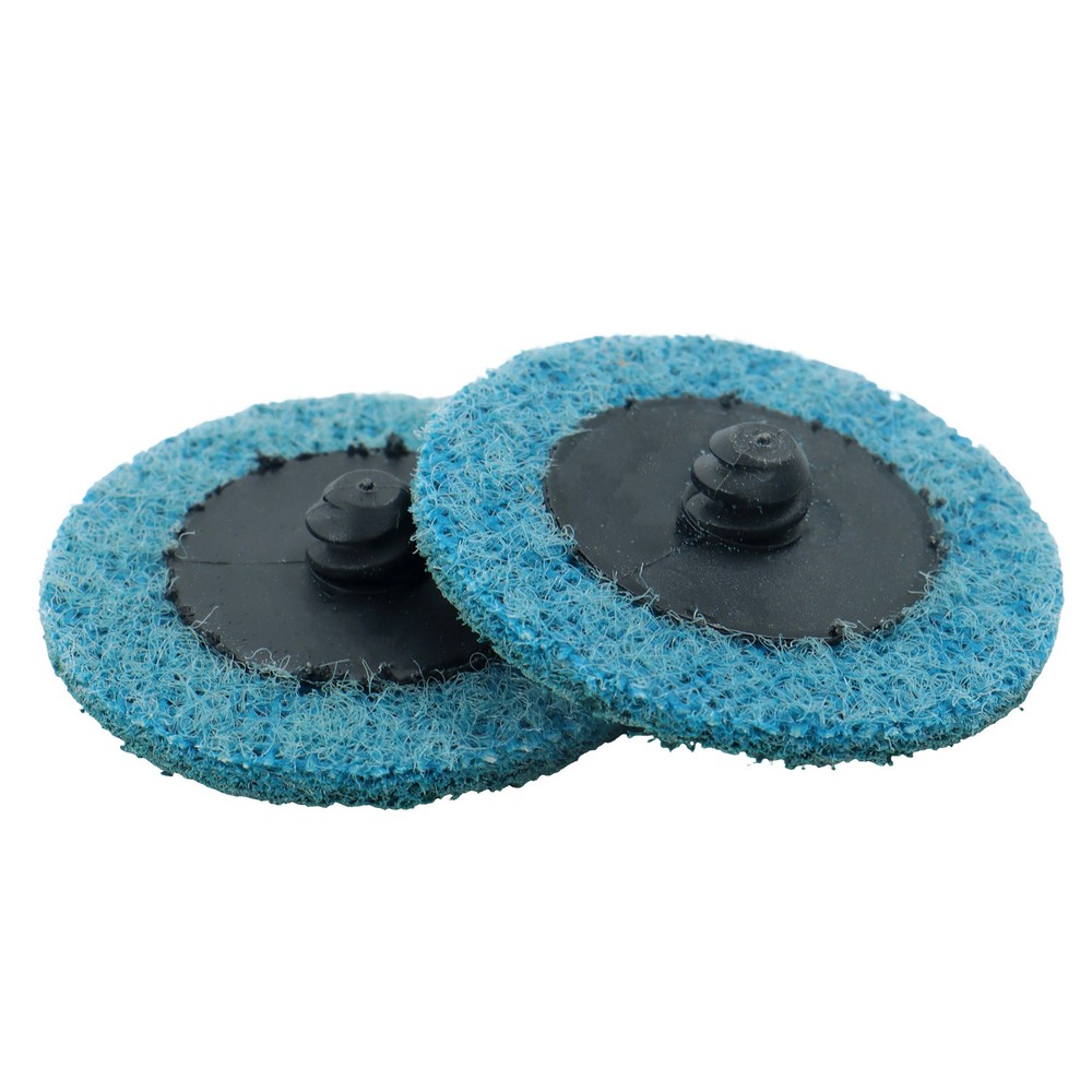 25 Pcs 2" Blue Fine Prep Pad Discs Surface Conditioning Quick Change Discs