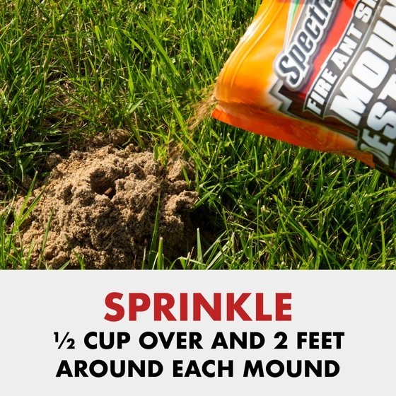 Spectracide Fire and Ant Shield Mound Destroyer Granules, Kills Ants, 7lbs
