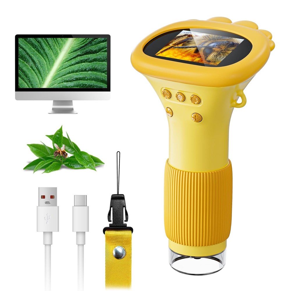 Handheld Digital Microscope for Kids - 1000X Portable USB Science Camera