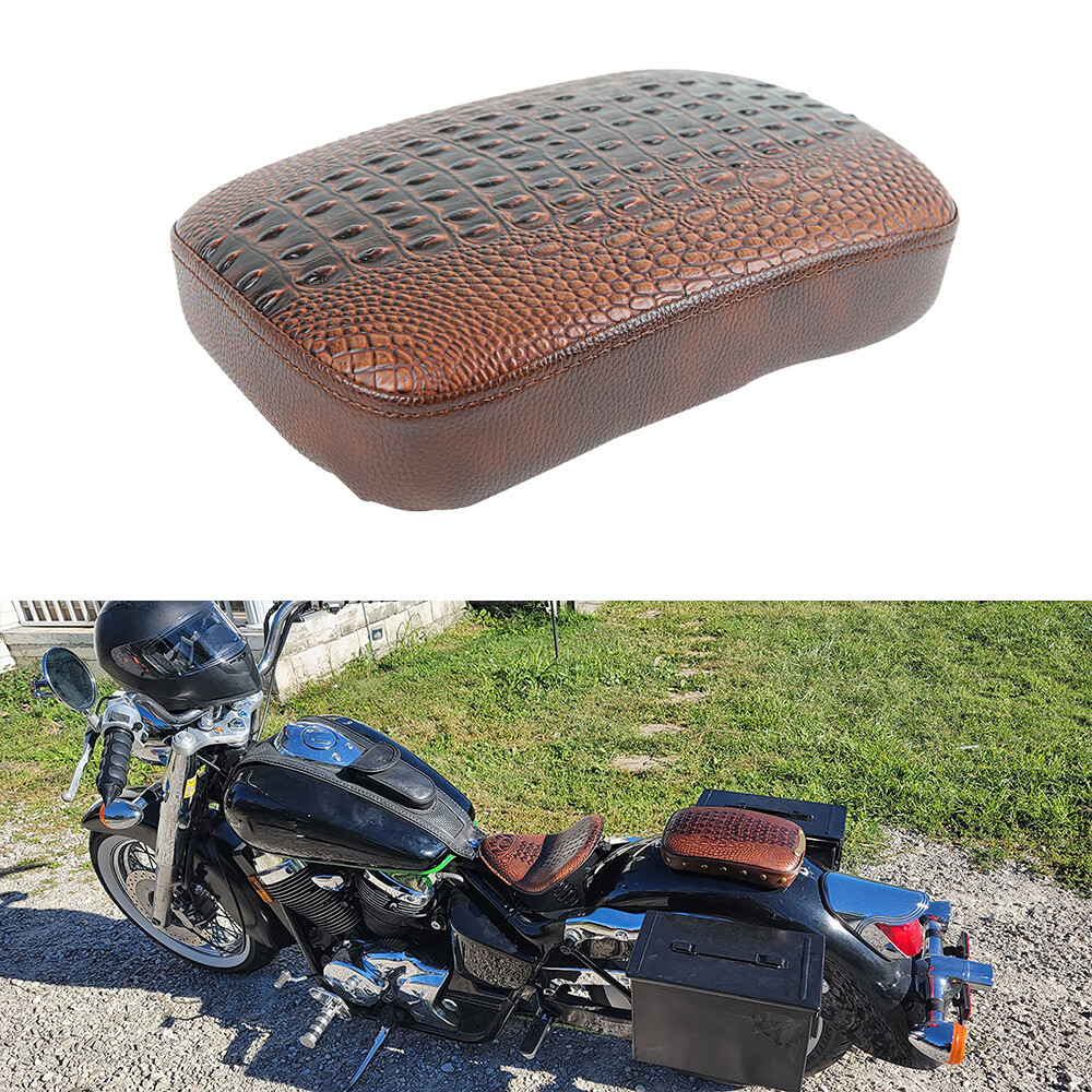 For Harley Motorcycle Pillion Passenger Pad Seat 8 Suction Cup Pad Rectangular
