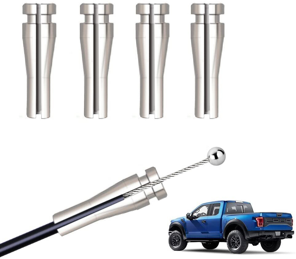 4pc Handle Latch Cable Repair Kit Ends For Ford E-series Econoline Van Back/Door